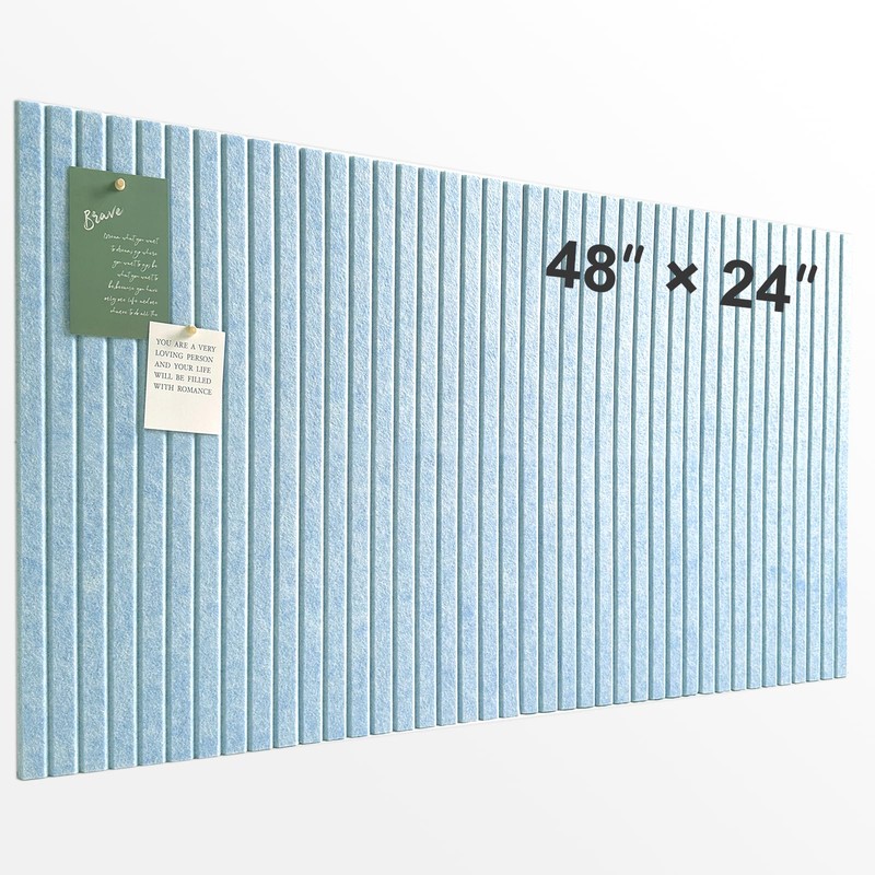 Large Cork Board for Office, 8 Pack Felt Wall Tiles