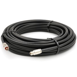 RANGEFUL N Male to N Female Cable 25m 82ft Ultra Low Loss Coax Cable 10D-FB Ø13mm Extension Lead Black Coaxial 50ohm