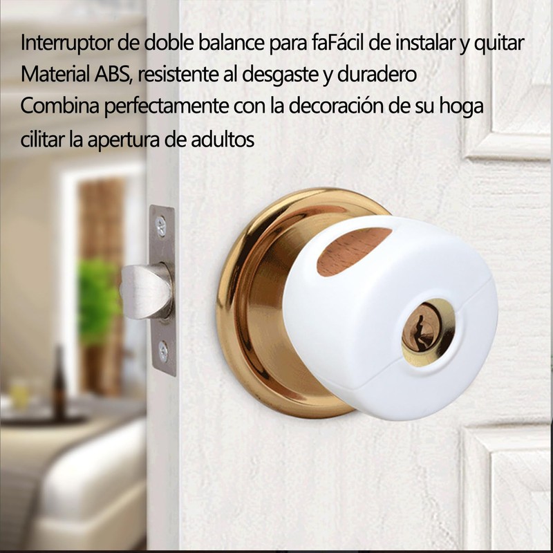 WEZCHUGHAOL Cubierta de Seguridad para Perilla de Puerta, 6pcs Cubiertas