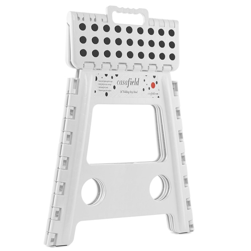 Casafield 16" Folding Step Stool with Handle (Set of 2),