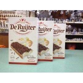 De Ruijter Chocoladehagel Puur (Chocolate Sprinkels Pure) (Pack of 6)
