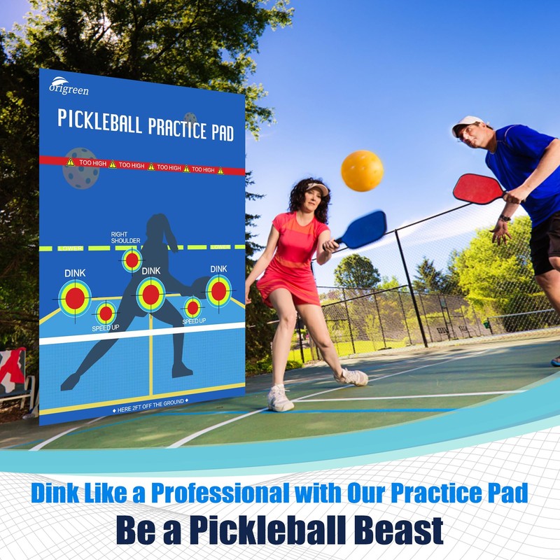 Pickleball Practice Pads - Dink Master Exercise Rebounder Aids (Blue,