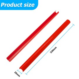 JNNJ 2 Pieces Radiator Grille Insert, Car Front Grille Cover Decoration Trim, Front Radiator Grille Insert V Struts Trim Strips, Sport Style Decoration Trim Radiator Grilles Accessories(Red)