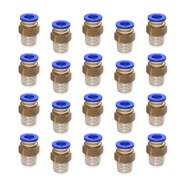 EterMutable 20Packs 4mm Tube OD x 1/8 Inch Push to