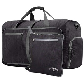 Lumbor37 Bolsa de Viaje y Deporte de Lona Plegable Mochila Unisex, Gym Duffle Bag 66cm 65L con un Bolsillo Separado para el Calzado para Mujeres y Hombres