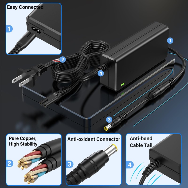 12V DJ Controller Charger Replacement Compatible with Pioneer DJ DDJ-FLX10