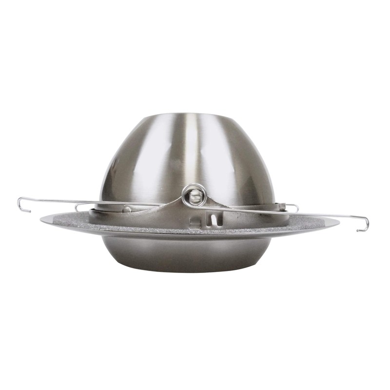 NICOR Lighting 6 inch Nickel Recessed Eyeball Trim Designed for