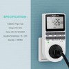 Digital timer socket, Maxcio timer switch with 10 configurable weekly