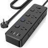 FANDBO 12 en 1 Multicontacto Regleta Extension Electrica con Protector