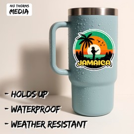 Jamaica Sticker 4 Inch - Waterproof Vinyl Decal for Laptop Water Bottle Car Tumbler - Durable Aesthetic Long-Lasting Stickers for Adults ID44990