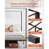 VEVOR Canopy Bed Frame King Size, Metal Canopy Bed with