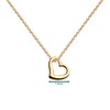 Dew Sterling Silver and Gold Plated Open Heart 18" Necklace