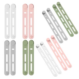 16 Stück Silikon Kabelbinder Wiederverwendbare Kabelbinder 2 Größen Schwarz Kabelmanagement Organizer für Zuhause Büro Reisen Elektronik Auto Waschbar & Anpassbar