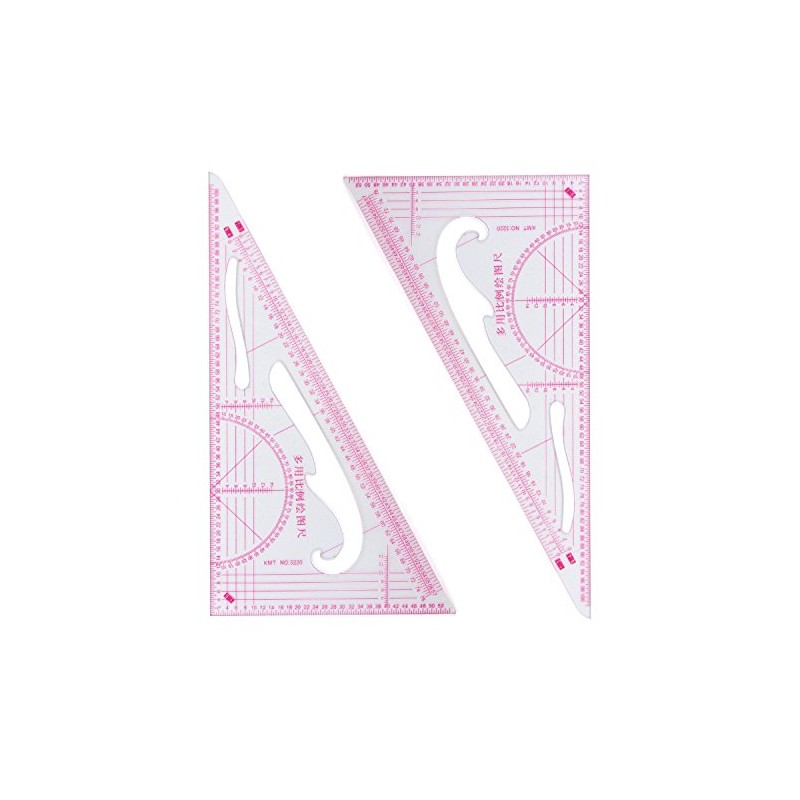 HAND Portable Pattern Cutter’s Ratio Triangle, Angle measurer- Pack of