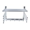 Jiabailie Wall-Mounted Steel Clothes Drying Rack,Bathroom Towel Shelf,Swivel Towel Hanger