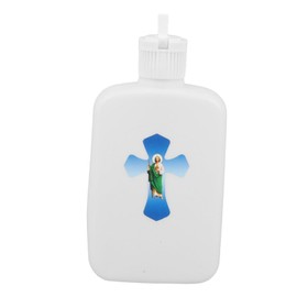 Zerodeko Holy Water Bottle Elegant Plastic Container for Baptism and Confirmation Refillable Jars for Altar and Home and Cleanable Holy Water Storage