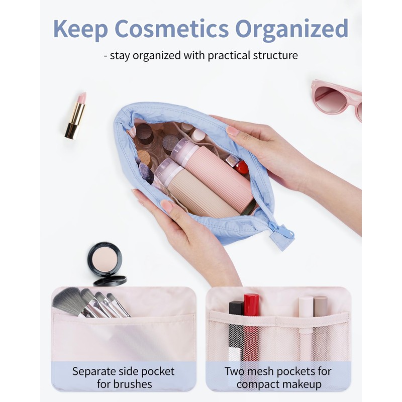 Travel Makeup Bag Large Cosmetic Bag Makeup Case Organizer for