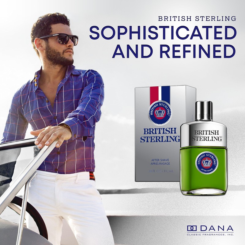 British Sterling Aftershave for Men By DANA 3.8 Oz