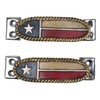 Ebros 5" Wide Set of 2 Rustic Patriotic Western Texas