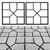 2-Pack Concrete Mold Pavers for Outside Walkway - 15.7x15.7x1.57 Concrete