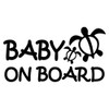 nc-smile ハワイアン ステッカー ベビーオンボード BABY ON BOARD ホヌ (ブラック)