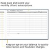 Bill Tracker Notebook - Monthly Bill Organizer & Planner for