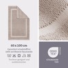 herzbach home Badvorleger 100% Baumwolle | Duschvorleger | 1.000 g/m²