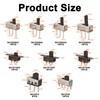 110PCS SPDT Mini Slide Switch Kit Micro Switch 9Values readboard