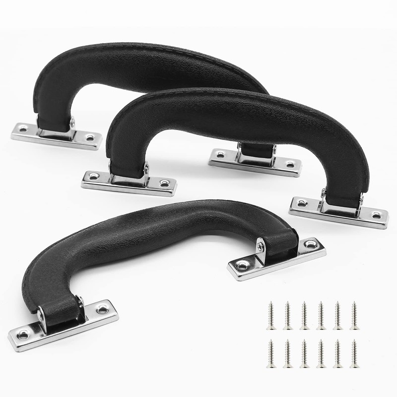 BokWin Black Plastic Luggage Handle,6.1 Inch/155mm Antique Suitcase Handle Pull,Imitation