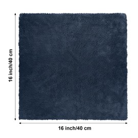 Shimeyao 30 Pcs Edgeless Microfiber Plush Towels for Cars Detailing Drying Wash Polishing Absorbent Cleaning Cloths, 500 GSM, 16 x 16 Inch(16 x 16 Inch,Navy Blue, Gray, Black,30 Pcs)