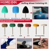 78PCS Buffing Wheel for Dremel Polishing Kit, HOMEIDOL 1/8" Shank