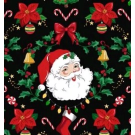 Freckle + Lollie - Santa  Trimmings  Quilting And Crafting Fabric