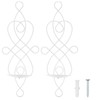 2 Sets Iron Wall Candle Sconce Holder Foldable Deformation Resistance