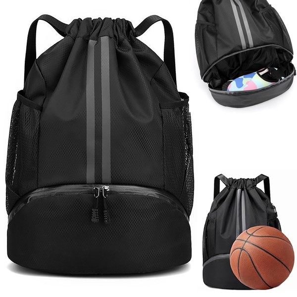 Drawstring Bag Sports Soccer Basketball Volleyball Bag Waterproof String Swimming