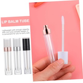 Ipetboom 9pcs Refillable Lip Gloss Tube Portable Empty Lip Balm Containers for Diy Makeup Leak Gloss Bottles for Home and Travel