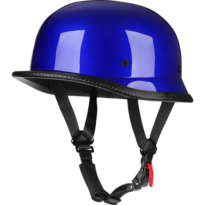 Yesmotor Helmet Half Shell German Motorcycle Helmet with Cycling Glasses