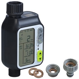 Royal Gardineer Rain Sensor Irrigation: Digital Irrigation Computer with Display and Integrated Rain Sensor (Garden Irrigation Computer, Watering Machine Garden, Garden Hose)