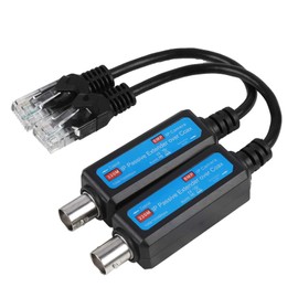 1Pair 10/100Mbps 1CH Extender Receiver Passive IP Coaxial Network Transmitter for NVR IP Camera
