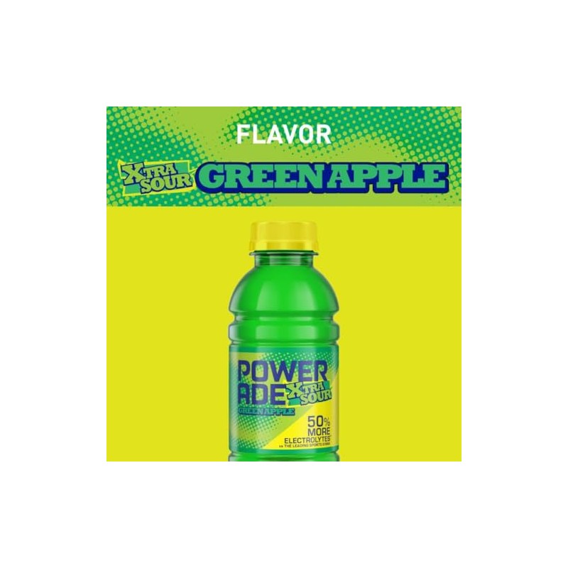 POWERADE Green Apple XTRA Sour 12oz 8pk