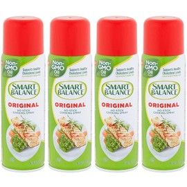 Smart Balance Cooking Spray, Non-Stick Original, 6 Ounce (4 Count)