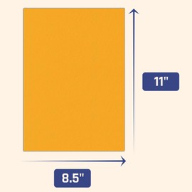 24 Pieces, 85 lb (230 gsm) - Orange Cardstock, Thick Heavy Cardboard Paper - Laser and Inkjet Printing, 8.5 x 11 inches