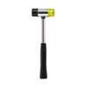 AKOAK 25mm Dual Head Nylon Rubber Hammer Jewelers Metal Mallet,Multipurpose,
