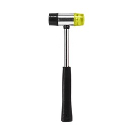 AKOAK 25mm Dual Head Nylon Rubber Hammer Jewelers Metal Mallet,Multipurpose, Doublesided & Lightweight Mallet is Perfect for DIY Projects