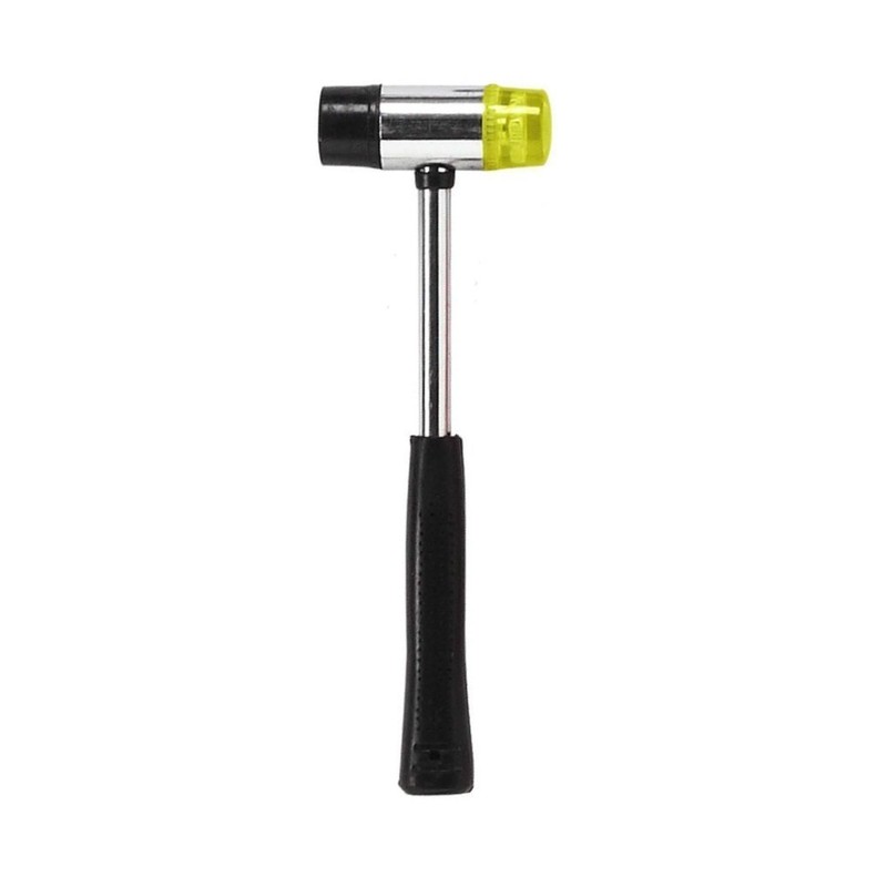 AKOAK 25mm Dual Head Nylon Rubber Hammer Jewelers Metal Mallet,Multipurpose,