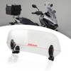 295mm Motorcycle Adjustable Windshield Extension Universal Clip-on Windscreen Transparent