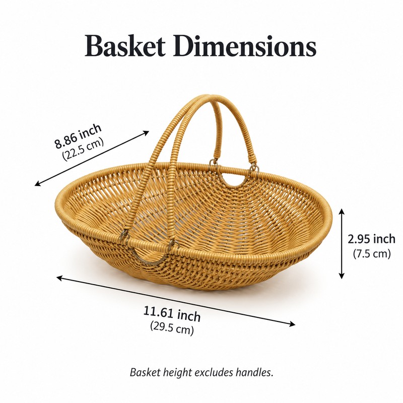 Woven Storage Basket for Home Organization – Portable Open-Top Basket