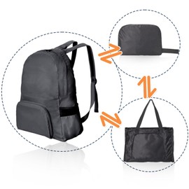 CENCERY Ultralight Foldable Backpack Water Resistant Hiking Backpack Camping Backpack Backpack Bag for Women Men Kids Travel Hiking Camping Climbing Cycling (Black), black