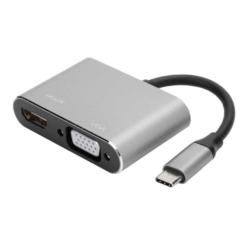 Adapter TypeC Hub to VGA HDMI DVI Displayport/3.1 Ethernet Converter
