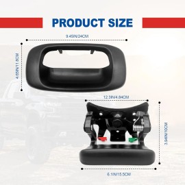 Manija Y Bisel Cromados Para Puerta Trasera De Chevy Silvera Trasera
