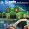 West Ivory 25ft Green LED Rope Lights, Connectable Outdoor Permanent